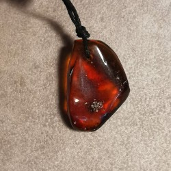 Ambre du Mexique - pendentif pièce unique 12